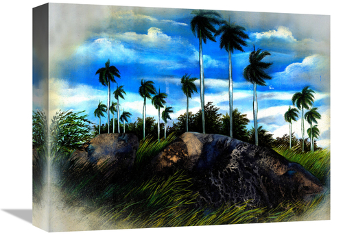 Global Gallery GCS-477337-1216-142 12 x 16 in. Windy Palms Art Print -