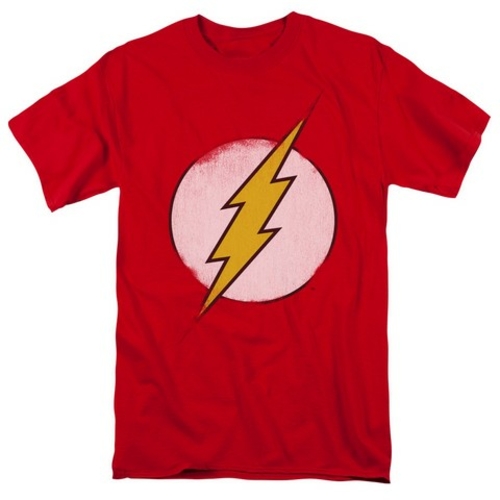 Trevco Dco-Rough Flash Logo - Short Sleeve Adult 18-1 Tee - Red- 3X