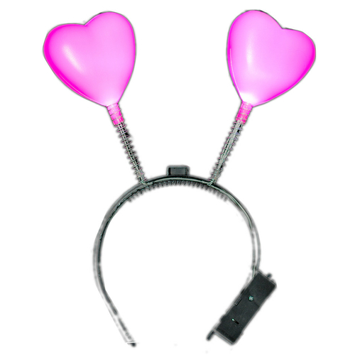 Blinkee 298000 Flashing Pink Heart Head Boppers