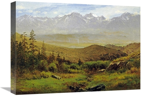 22 in. in the Foothills of the Rockies Art Print - Albert Bierstadt