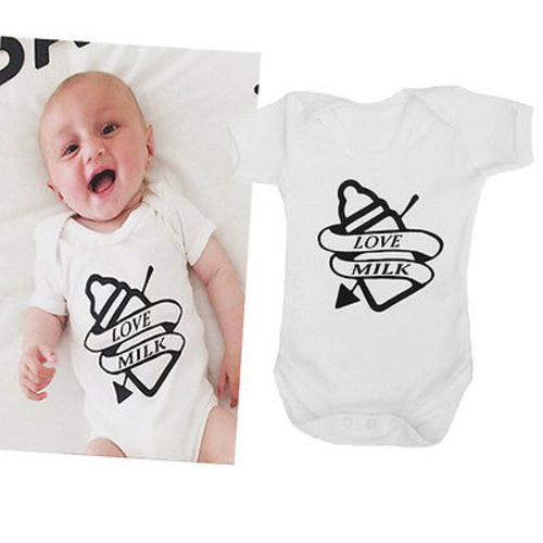 2016 Cute Newborn Baby Girls Boy Short Sleeve