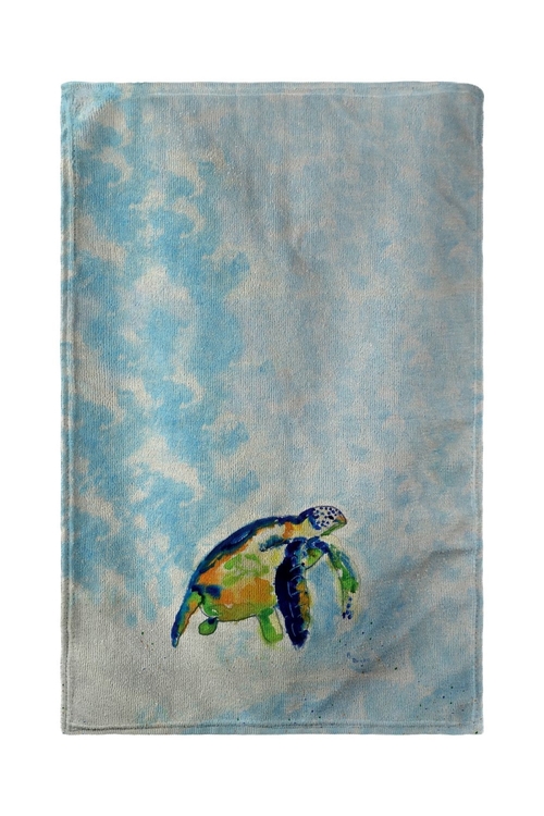 Betsy Drake BT134 Blue Sea Turtle Beach Towel - 30 x 50 in.