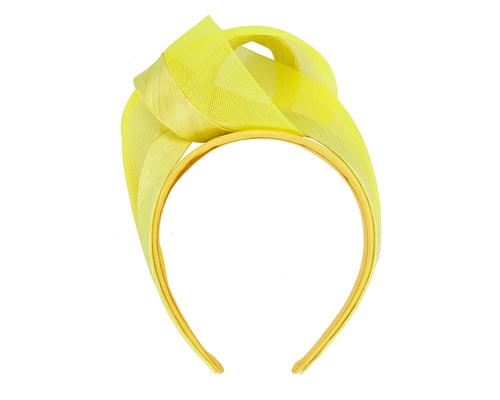 Yellow fashion headband turban