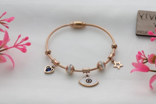 Brass Bracelets for Women Rose Gold