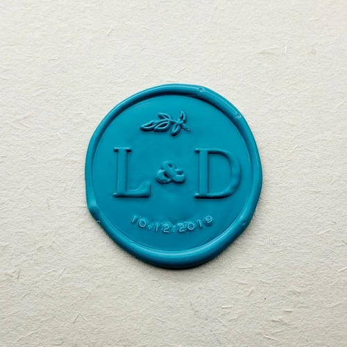 Custom Wax Seal Stamp Initial Alphabet Date Sealing Wax Stamp