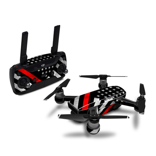 DecalGirl DJIS-THINRLINEHERO DJI Spark Skin - Thin Red Line Hero