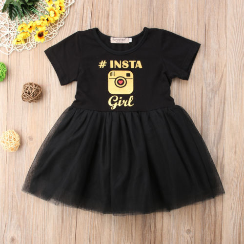 Kid Baby Girl Flower Girl Short Sleeve Dress