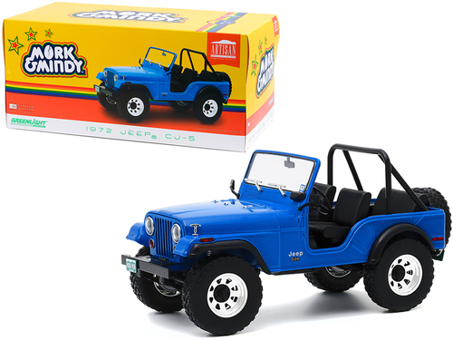 1972 Jeep CJ-5 Blue \Mork & Mindy\" (1978-1982) TV Series 1/18 Diecast