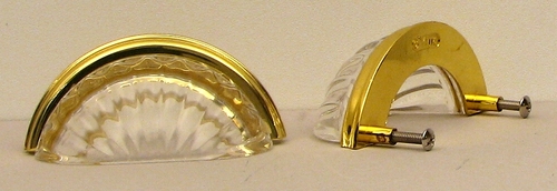 IWGAC 0170J-70276C Classic Dresser Drawer Pull - Clear