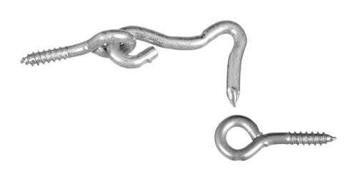National Manufacturing Sales 5706056 1 in. Steel Hook & Eyes, Zinc