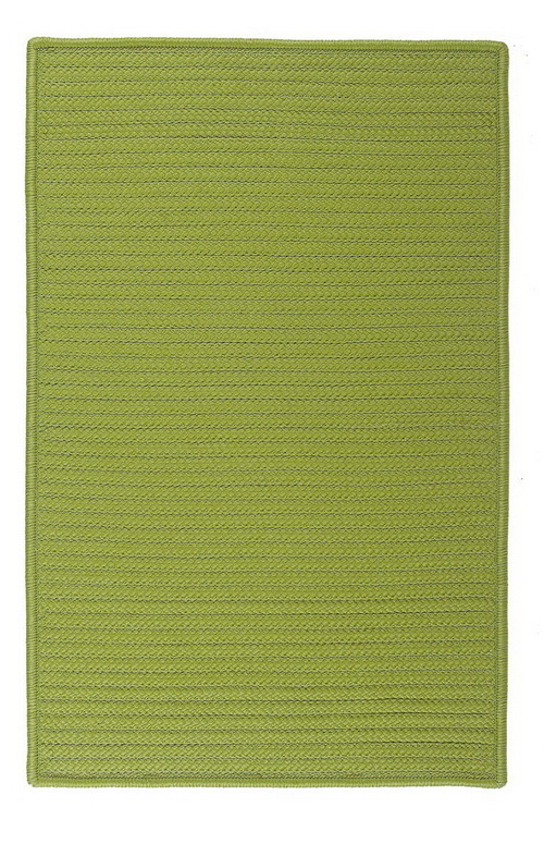 Colonial Mills Rug H271R024X072S Simply Home Solid - Bright Green 2 ft