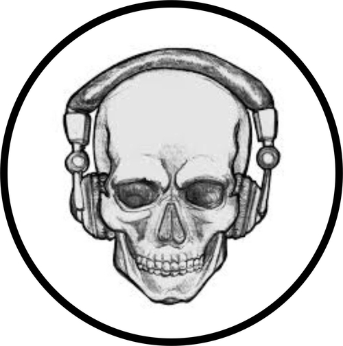 3 Inch Cloth Patch Skull And Headphones
