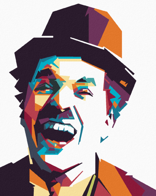 Paint by Numbers - COLOURFUL CHARLIE CHAPLIN