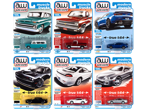 Autoworld Premium 2021 Set A of 6 pieces Release 1 1/64 Diecast Model