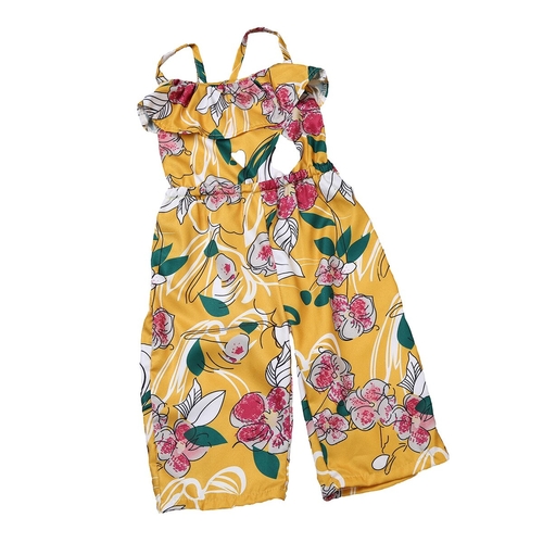 Floral Toddler Kids Baby Girls Sleeveless Ruffles
