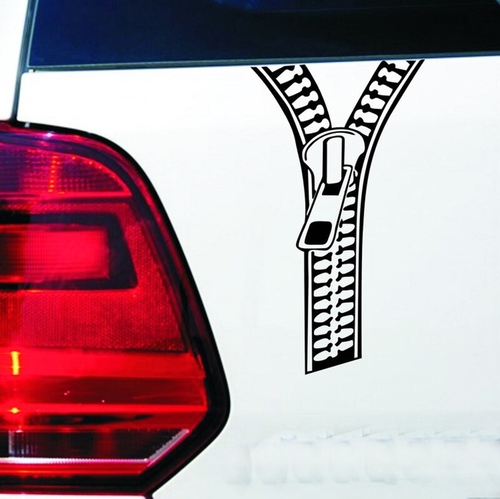 Car PVC Sticker Creative Zipper Car Stickers Rear