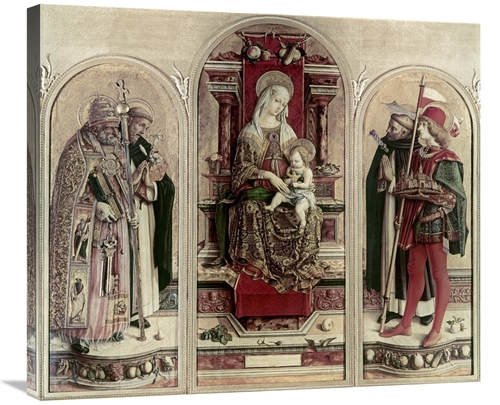 Global Gallery GCS-277150-30-142 30 in. Madonna & Child with Saints Ar