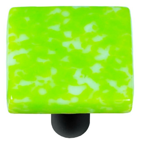 Hot Knobs HK8052-KB Granite Spring Green & White Square Glass Cabinet 