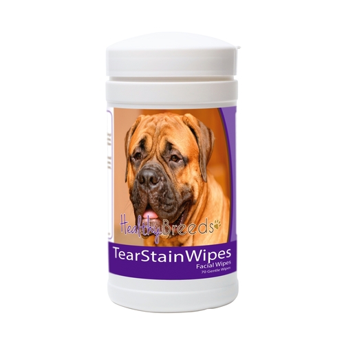 Healthy Breeds 840235153047 Bullmastiff Tear Stain Wipes