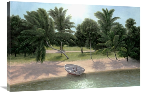 Global Gallery GCS-138448-2436-142 24 x 36 in. Lakeside Palms Art Prin