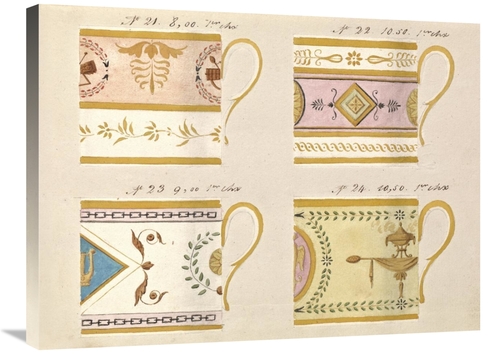 Global Gallery GCS-454920-2432-142 24 x 32 in. Quatre Tasses Du 1er Ch