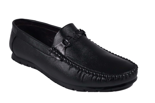 Men's Stylish/Comfortable Synthetic Leather Slip-On Loafers Black size