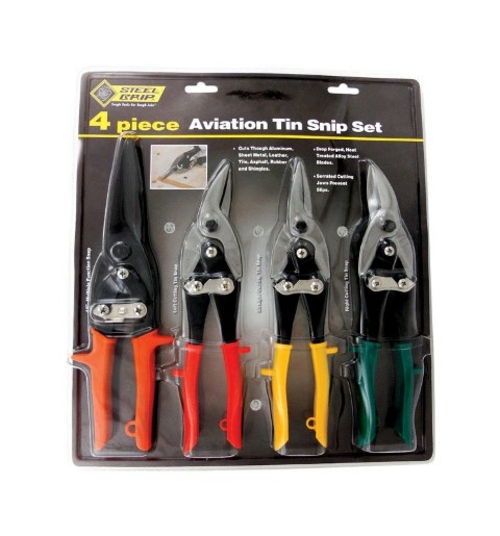 Steel Grip DR65476 Aviation Snips Set  4 Piece