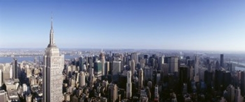 Panoramic Images PPI107744L Aerial view of a cityscape  Empire State B