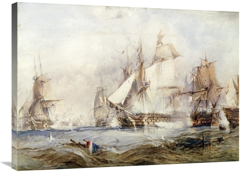 Global Gallery GCS-267841-36-142 36 in. The Battle of Traflagar Art Pr