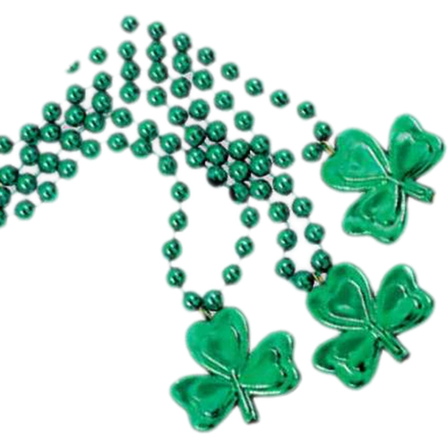 Blinkee 597311 Shamrock Beaded Charm Necklace - Pack of 12