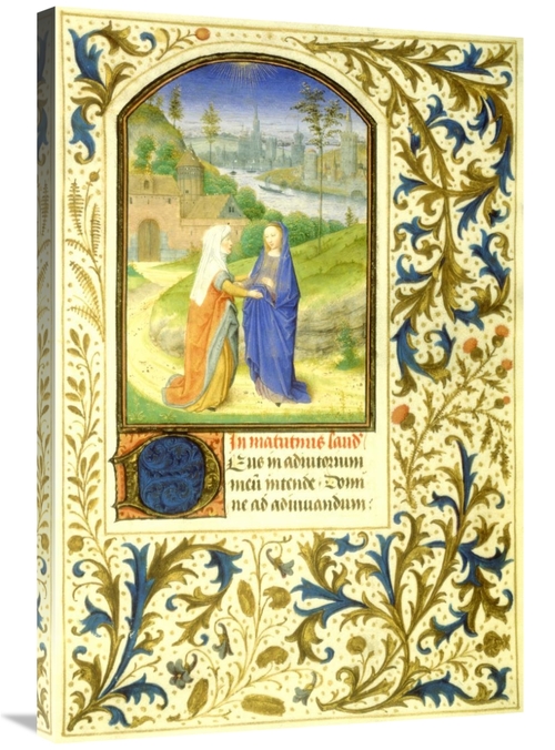 Global Gallery GCS-282425-36-142 36 in. The Visitation - Book of Hours