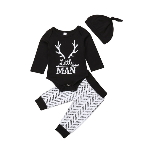 Cute Baby Boys Girls Clothes Striped Sets