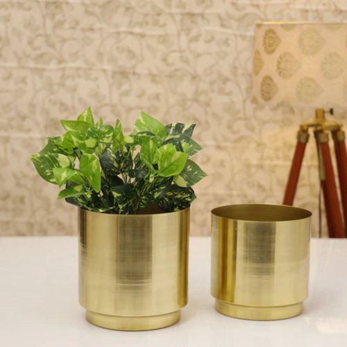 Dew Gold Planters (Set of 2)