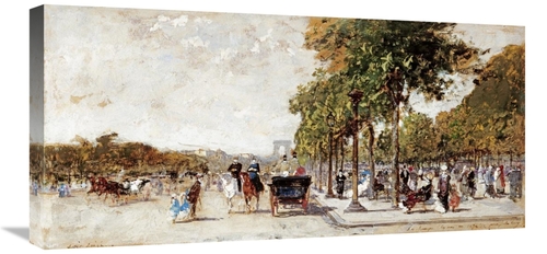 Global Gallery GCS-268255-30-142 30 in. Les Champs Elysees, Paris 