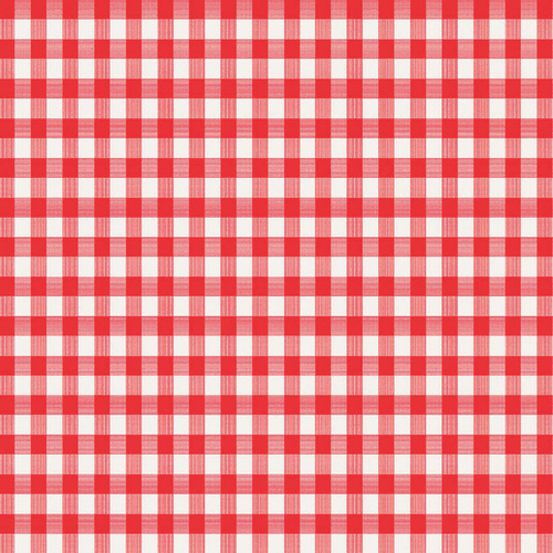 Magic Cover 6739429 52 x 90 in. Red & White Checkered Plastic Tableclo