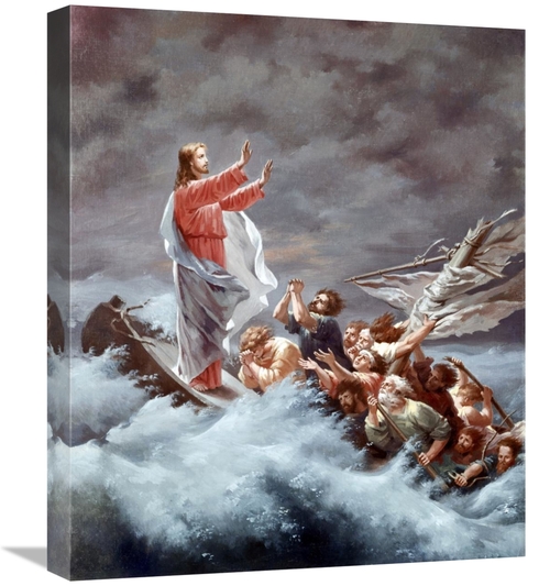 Global Gallery GCS-277404-22-142 22 in. Christ Stilling the Tempest Ar