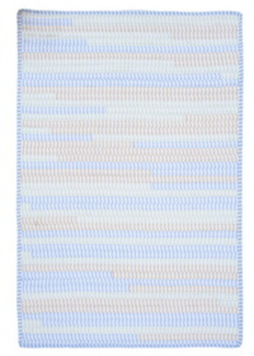 Colonial Mills Rug TK58R072X072B Ticking Stripe- Starlight 6 ft. squar