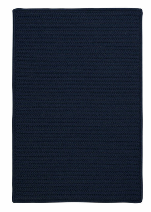 Colonial Mills Rug H561R060X096S Simply Home Solid - Navy 5 ft. x 8 ft