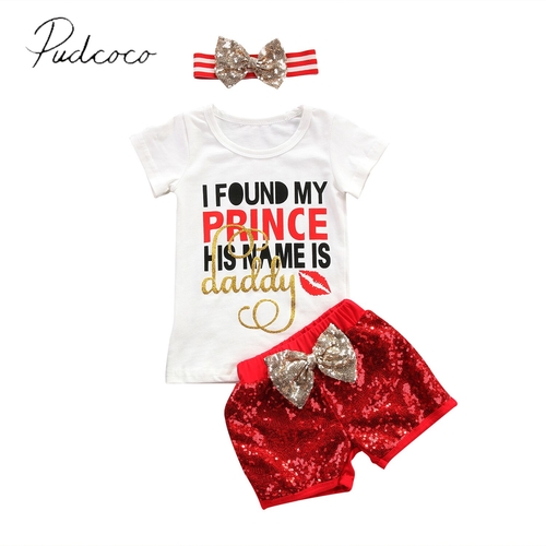 Red Fancy Kids Toddler Girls Summer Outfit