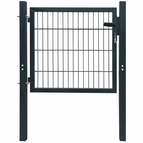 2D Fence Gate (Single) Anthracite Gray 41.7" x 51.2"