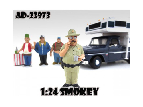 Smokey \Trailer Park\" Figure For 1:24 Diecast Model Cars by American