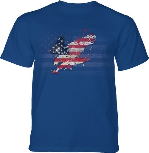 The Mountain 10658307420 Blue Eagle American Paint Adult Classic Tee -