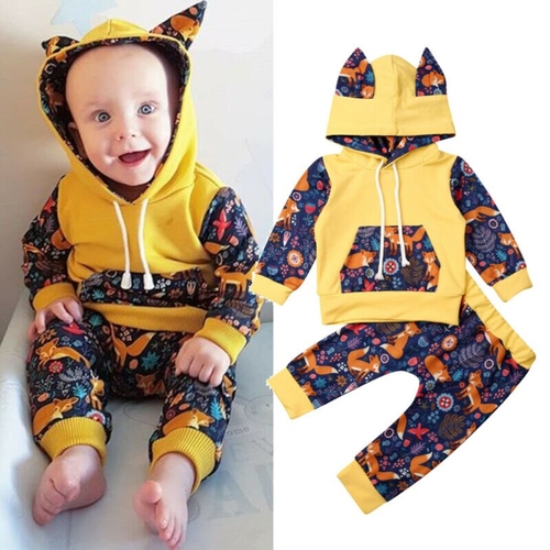 Pudcoco Autumn Newborn kids Baby Boy Girl Fox