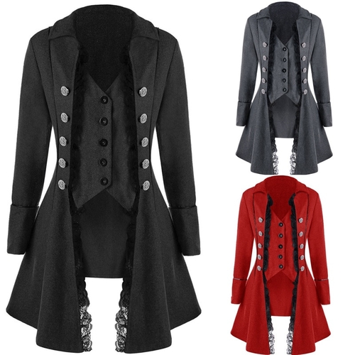 Autumn Winter Gothic Style Vintage Women