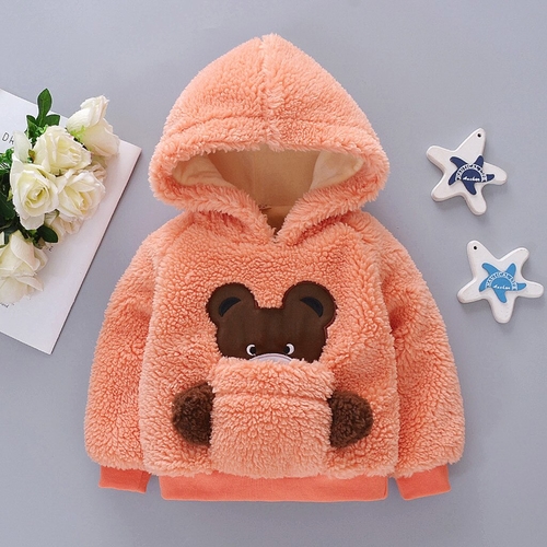 Toddler Baby Girls Fleece Hoodie Sweatshirt Winter