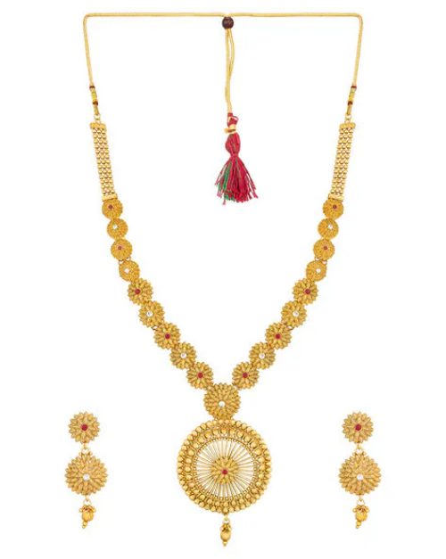 Artificial Stylish Brass Premium Jewellery Set For Women