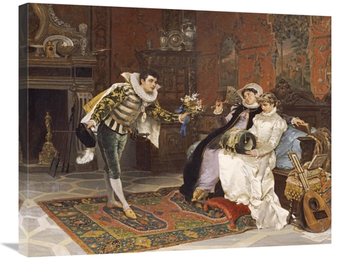 Global Gallery GCS-268283-30-142 30 in. The Suitor Art Print - Cesare 