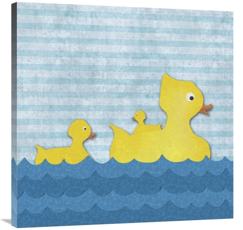 Global Gallery GCS-388518-3636-142 36 x 36 in. Ducks - Mother Duck wit