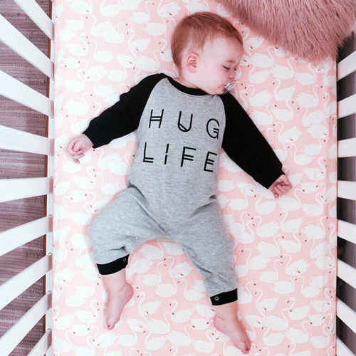 Hug Life Newborn Baby boys girls letter Rompers