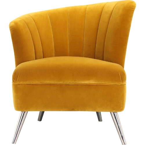 Moes Home Collection ME-1043-09 Left Layan Accent Chair - Yellow - 32 